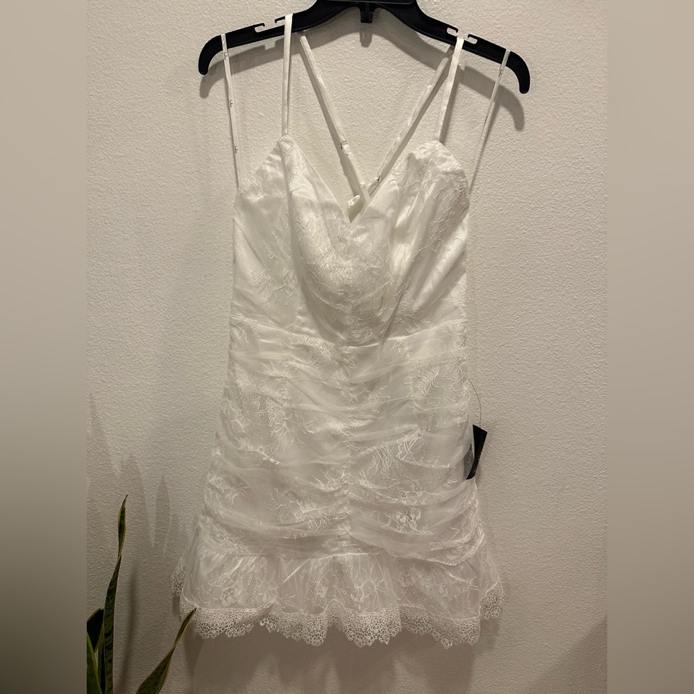 Lulus white mini dress size S